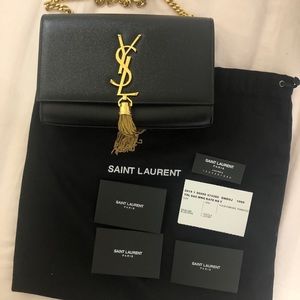 Saint Laurent Kate Black de Grain YSL